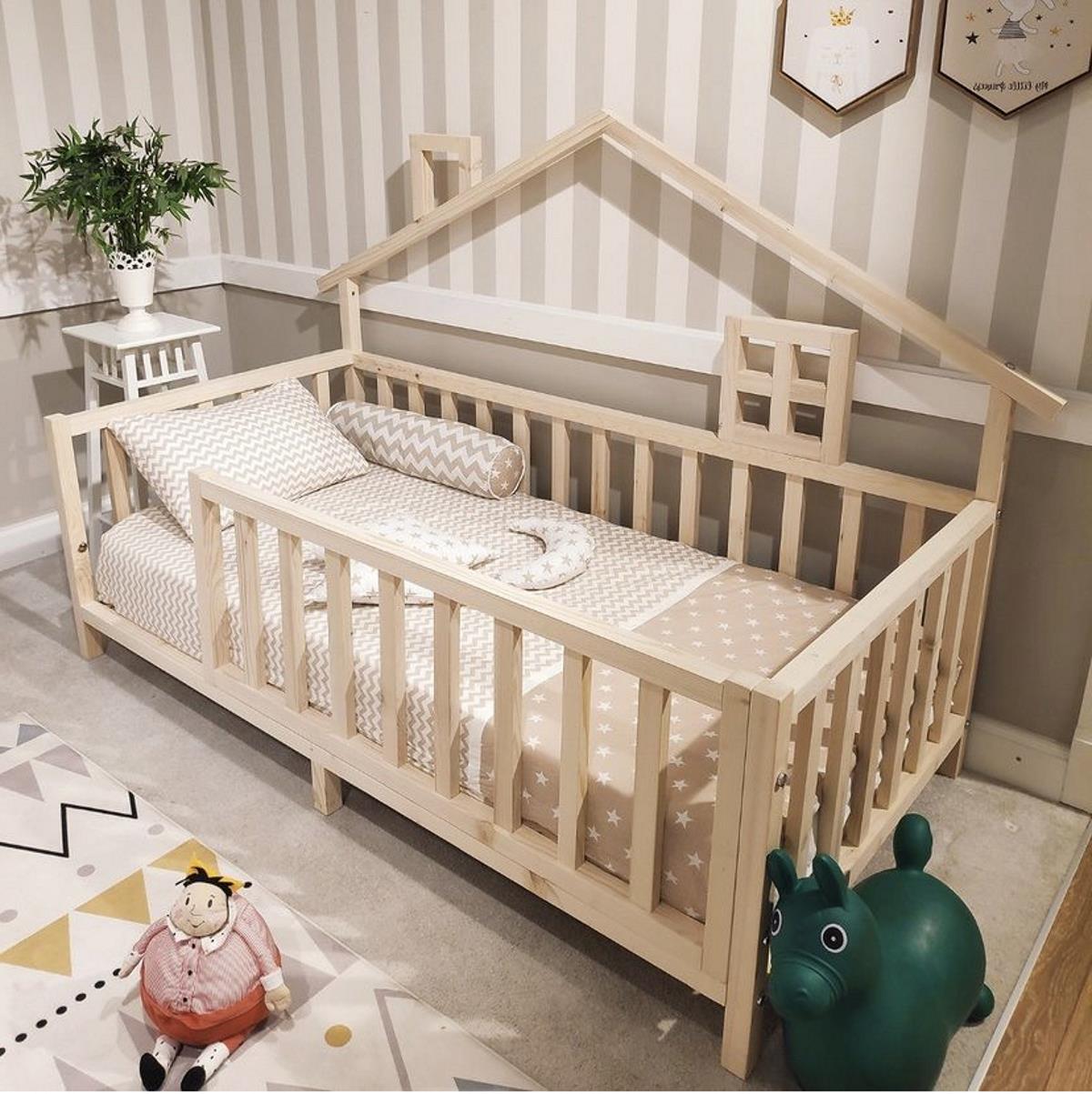 Babykinder Baby Kinder Luxury Montessori Doğal Bebek Ve Çocuk Karyolası