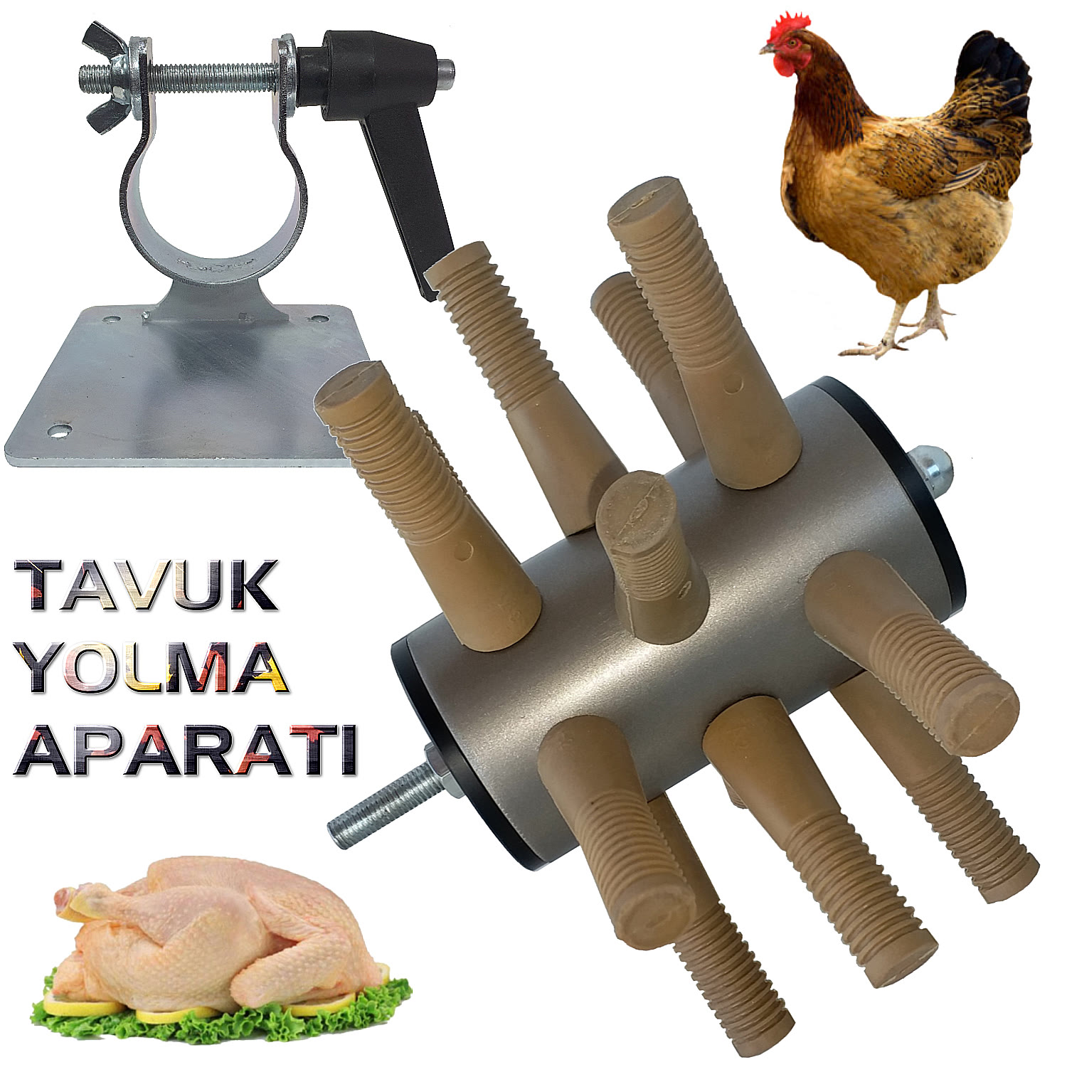 Tavuk Yolma Aparatı + Matkap Tutucu (2 Ürün)