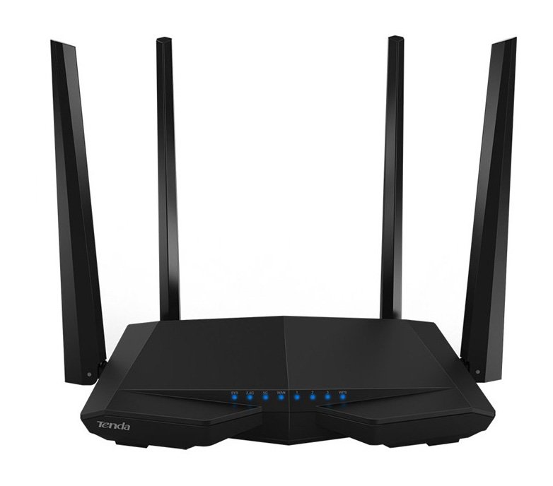 Tenda AC6 Wireless Router Dual-band (2.4 GHz / 5 GHz) Fast Ethernet Siyah AC6 Router