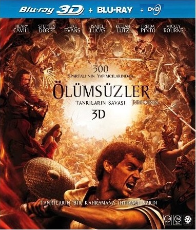 Immortals - Ölümsüzler 3D Blu-Ray + Dvd