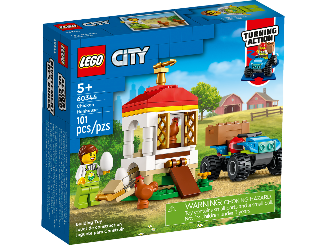 LEGO City 60344 Tavuk Kümesi 101 Parça