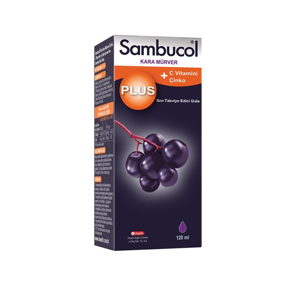 Sambucol Plus Kara Mürver Özütü C Vitamini & Çinko 120 ML