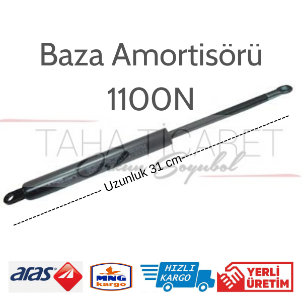 Tahaticaret Baza Amortisörü 1100N (1Çift) 30-31Cm Uzunluk