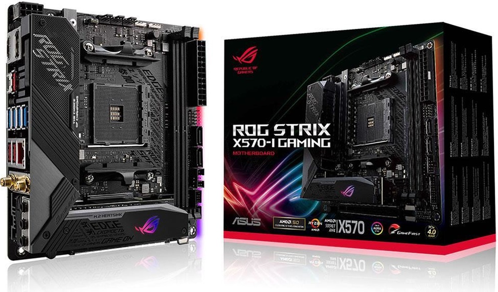 Asus ROG Strix X570-I Gaming AMD X570 4800 MHz (OC) DDR4 Soket AM4 Mini ITX Anakart