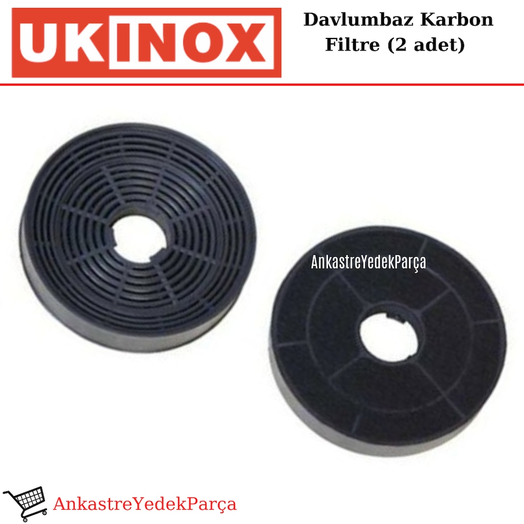 Ukinox Uyumlu Davlumbaz Karbon Filtre Bacasız Kullanım Kömür - 499667501