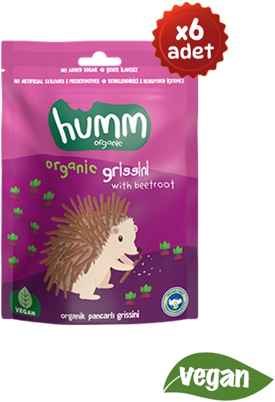 Humm Organik Pancarlı Vegan Grissini 6 x 75 G