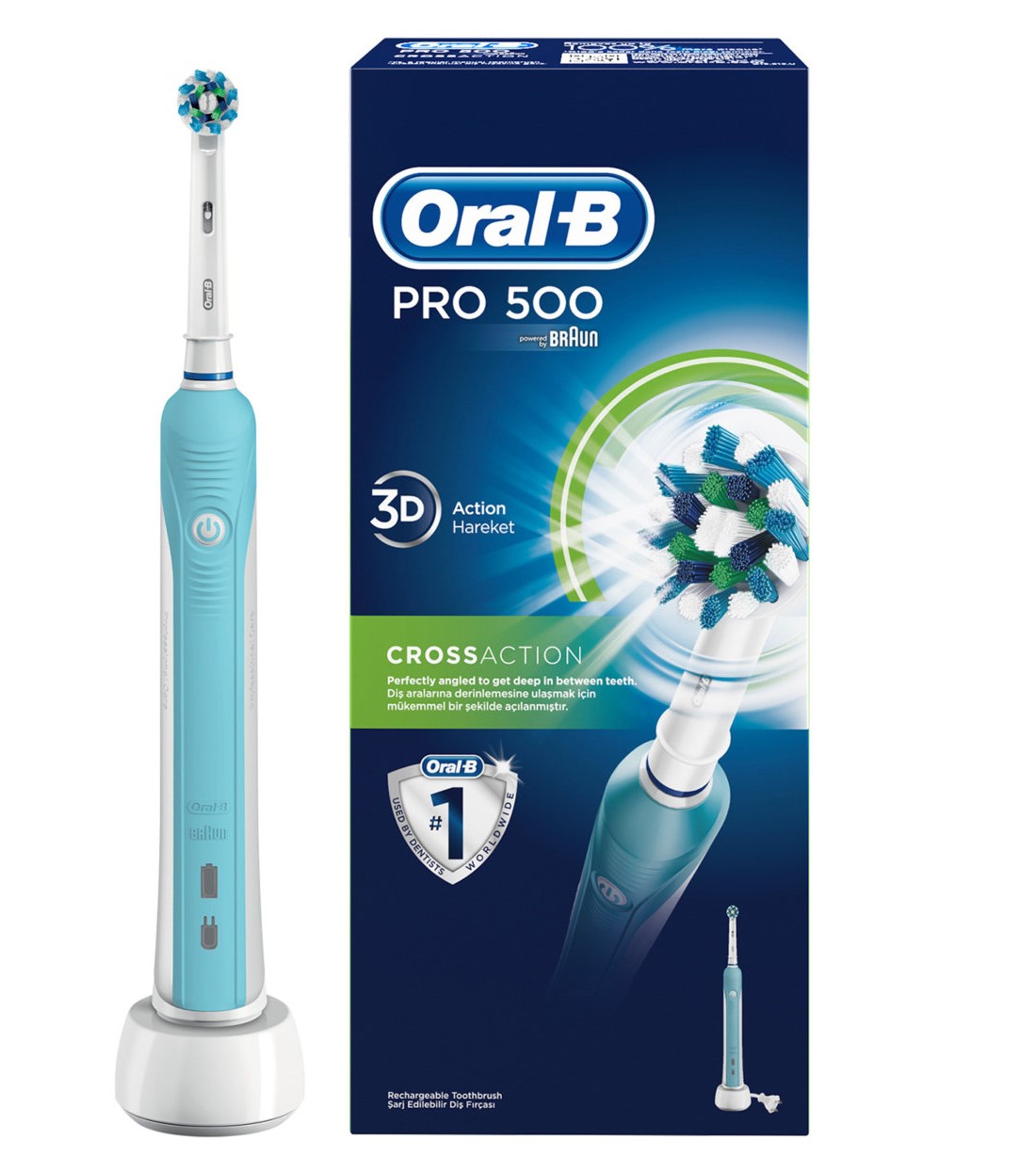 Oral-B Pro 500 D16 CrossAction Elektrikli Diş Fırçası