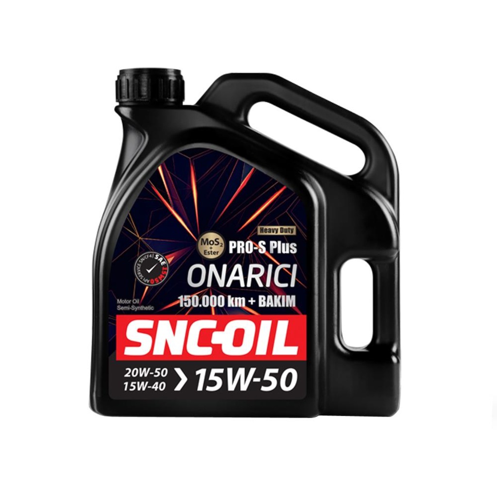 Snc Oil 150.000 + Bakım Pro-S Plus 15W-50 Yarı Sentetik Motor Yağı 4 L