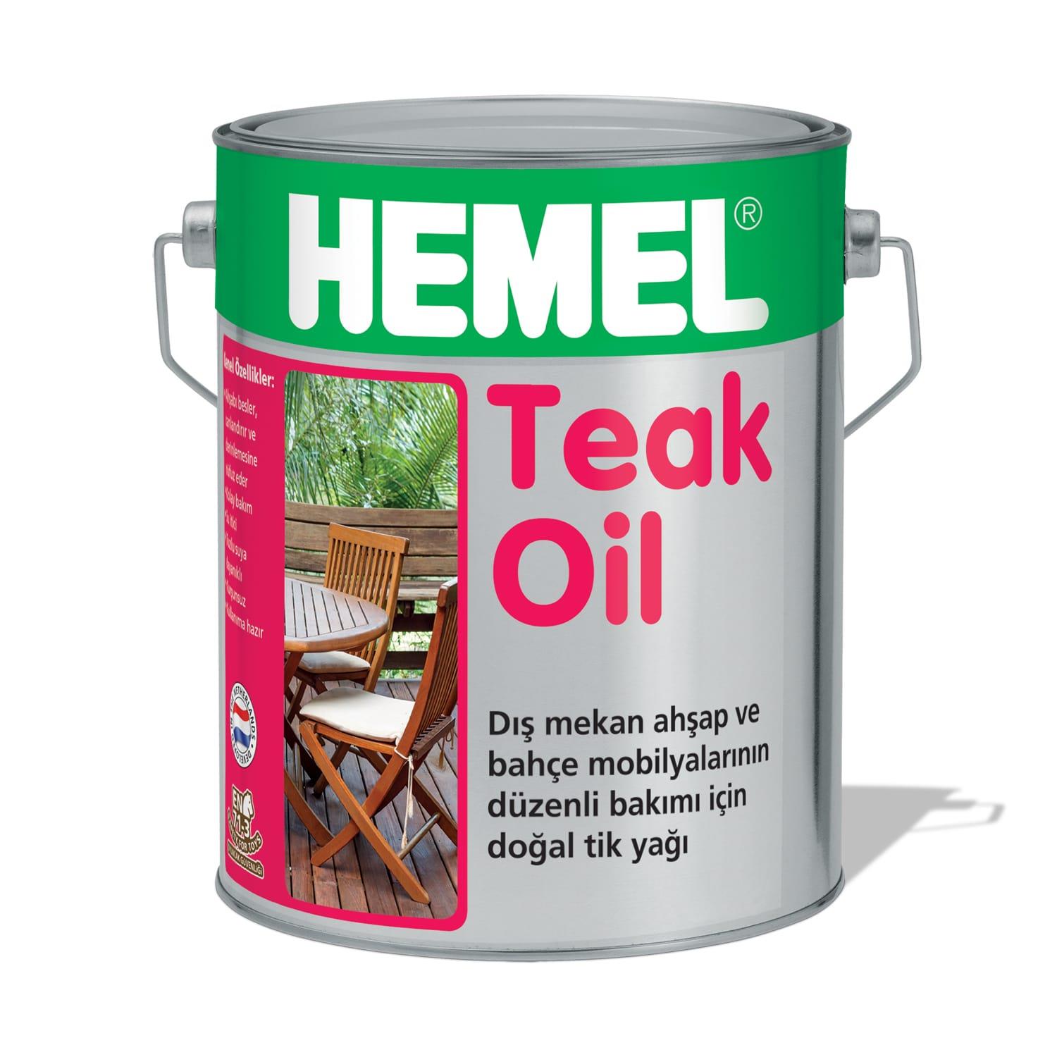 HEMEL Teak Oil - 1.Sınıf Tik Yağı 5 LT