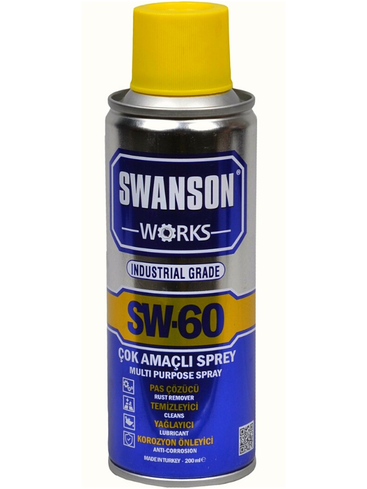 Swanson Sw-60 Çok Amaçlı Yağlayıcı Pas Sökücü Bakım Spreyi 400 ML