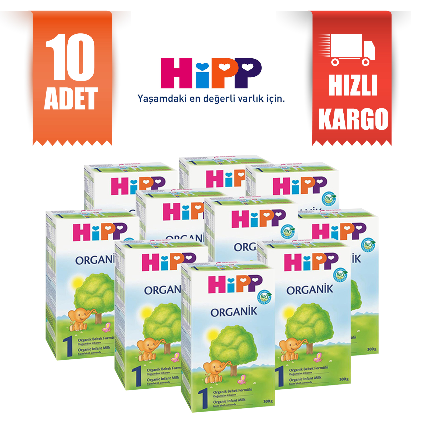 Hipp 1 Organik Bebek Maması Devam Sütü 10 Adet