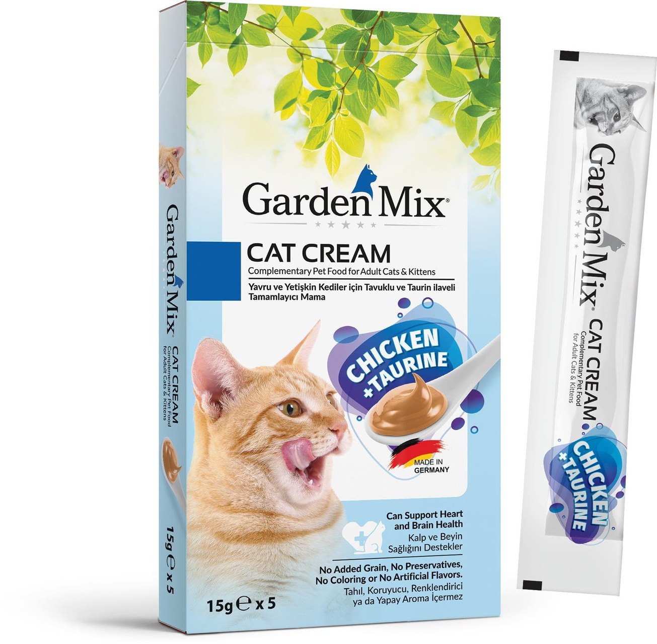 Garden Mix Tavuk ve Taurin Kedi Kreması 5 x 15 G