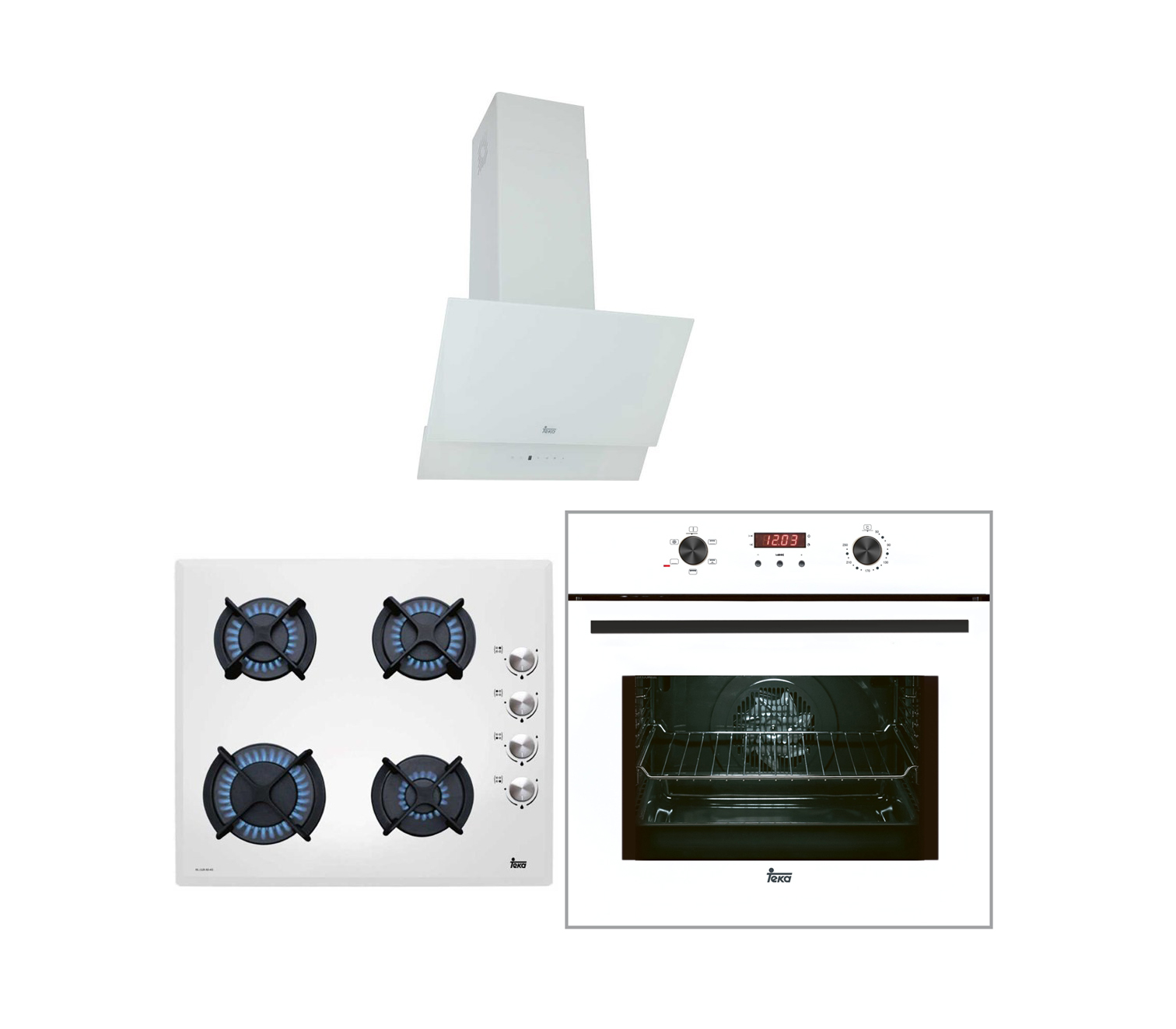 Teka Chef 8 HAK 627 - HL LUX 60 4G AI AL CI - TVT 60.1 Beyaz Ankastre Set