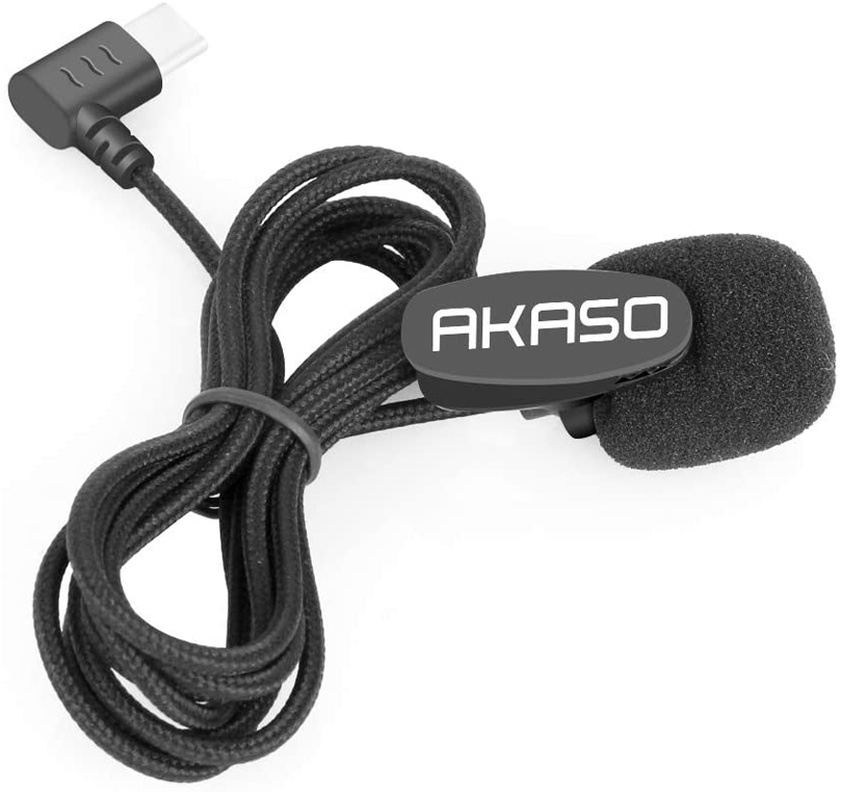 Akaso Micro Usb Girişli Aksiyon Kamera Mikrofonu Ek7000pro, Brave4, B4pro, V50x, Brave 7le Uyumlu