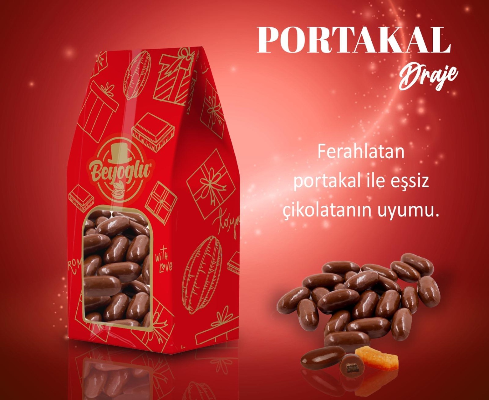 Beyoğlu Çikolata Çikolata Kaplı Portakal Draje 200 G
