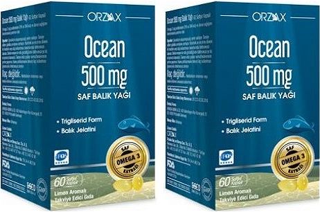 Ocean Pure Fish Oil 500Mg 2 x 60 Kapsül