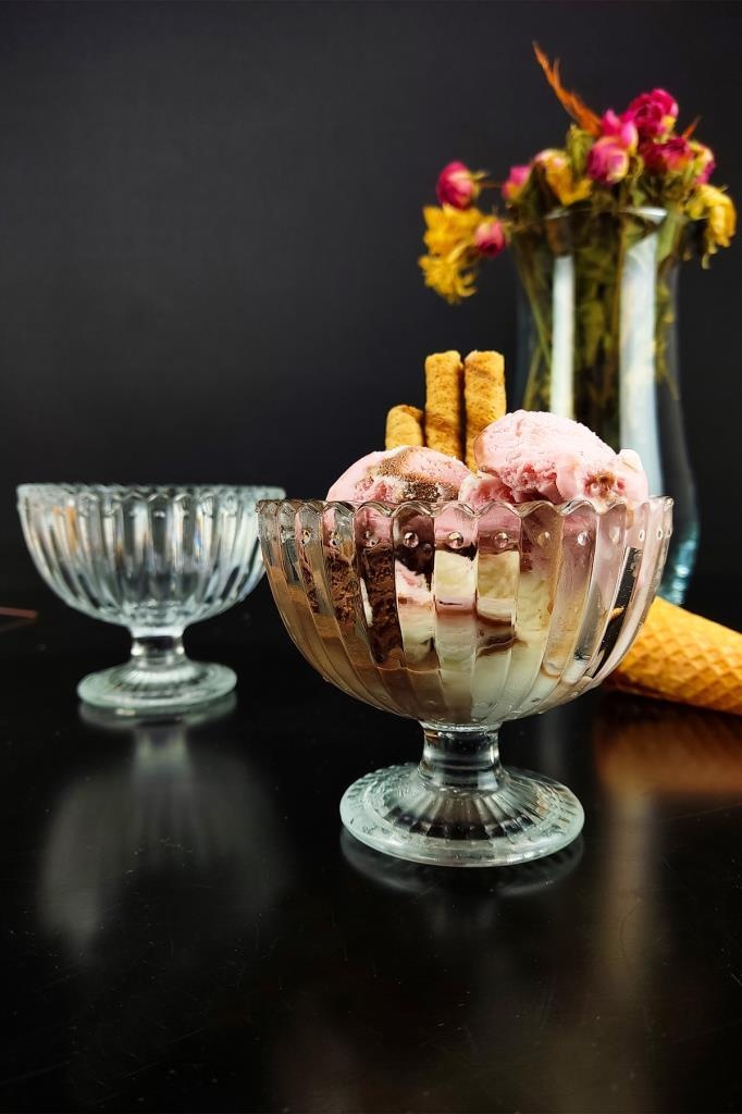 Digithome Ice Cream Noor 6 Lı Dondurmalık Ve Tatlı Sunum Kase Seti 10 Cm C1-1-276