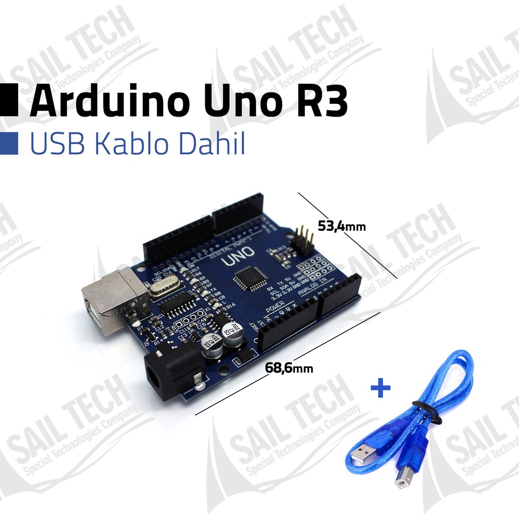 Arduino Uno R3 - CH340 + USB Kablo