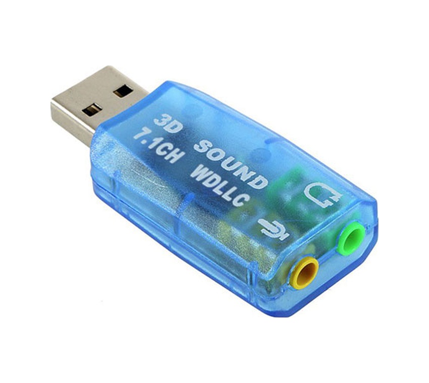 Hytech HY-U705 5.1 USB Ses Kartı Mavi
