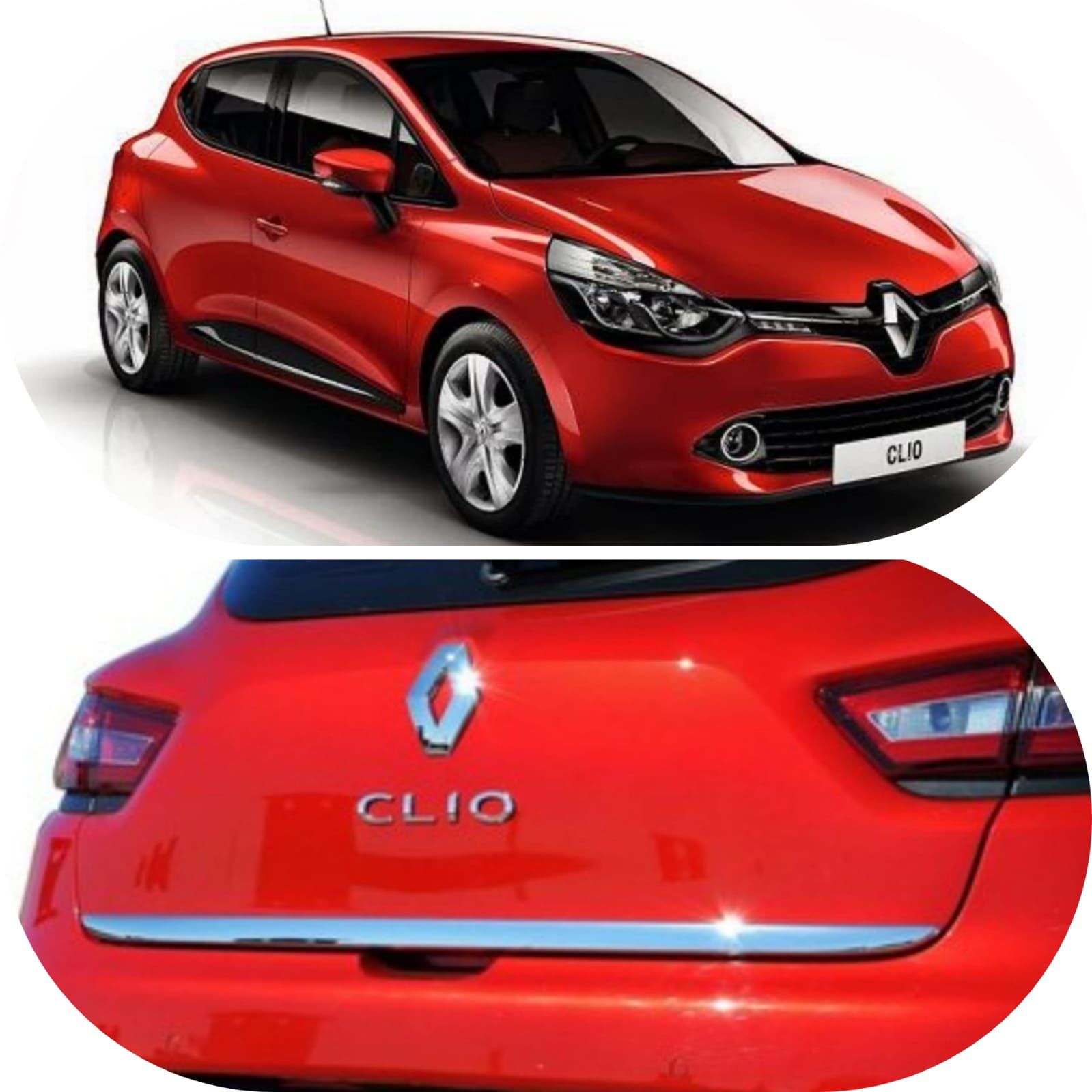 Renault Clıo 4 2013-2020 Alt Bagaj Çıtası Paslanmaz Çelik