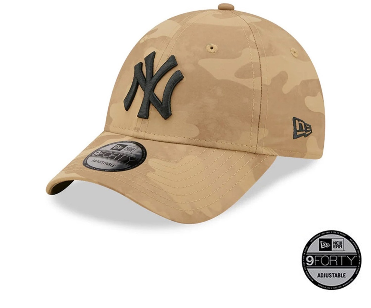 New Era New York Yankees Tonal Camo Beige 9forty Adjustable Unisex Şapka 60285209 - Std