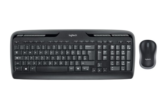 Logitech MK330 Multimedya Kablosuz Q Klavye Mouse Set ( Distribütör Garantili) Siyah