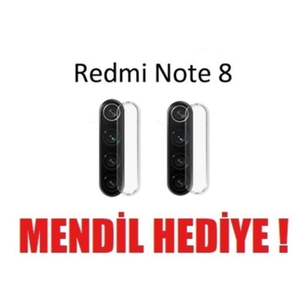 Xiaomi Redmi Note 8 - Note 8 Pro 2.5D Kamera Koruyucu Kamera Camı