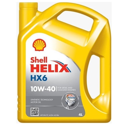 Shell Helix HX6 10W-40 Sentetik Motor Yağı 4 L