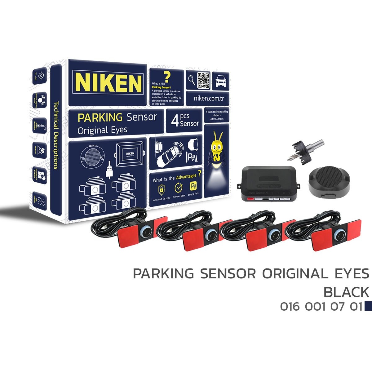 Park Sensörü Ve Ses İkazlı Siyah Oem Tüm Modellere Uyumlu Niken