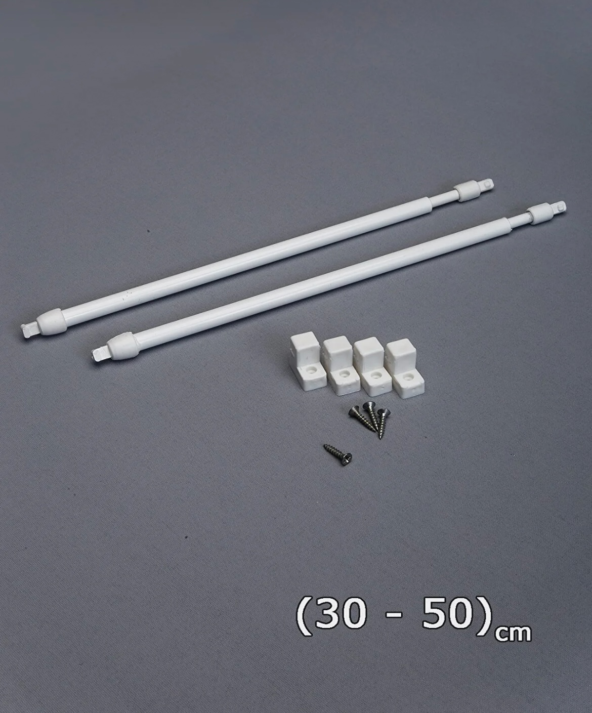 30 -50 cm Briz Çubuğu Ayarlanabilir 2 Adet Alüminyum Perde Borusu 