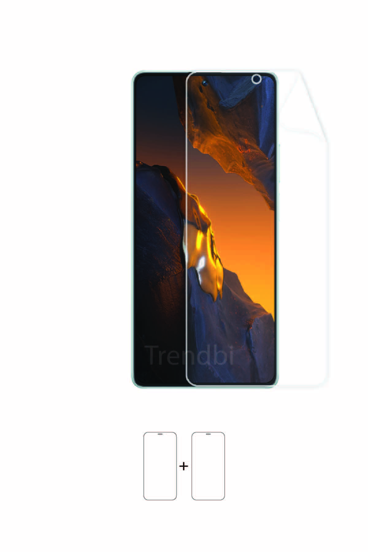 Xiaomi Poco F5 Ekran Koruyucu 2 Adet Tam Kaplayan Poliüretan Film
