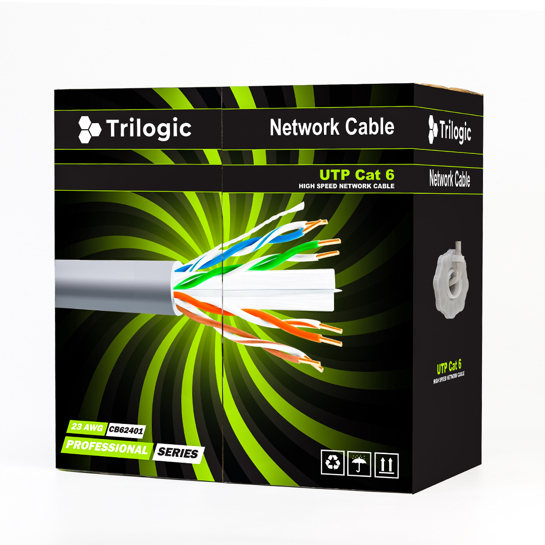 Trilogic Cb62401 23 Awg Utp 305 Metre Ethernet Network Cat6 Kablo