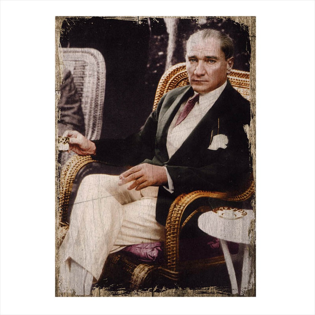 Ahşap Tablo Mustafa Kemal Atatürk Dekoratif Mdf Tablo (229001417)