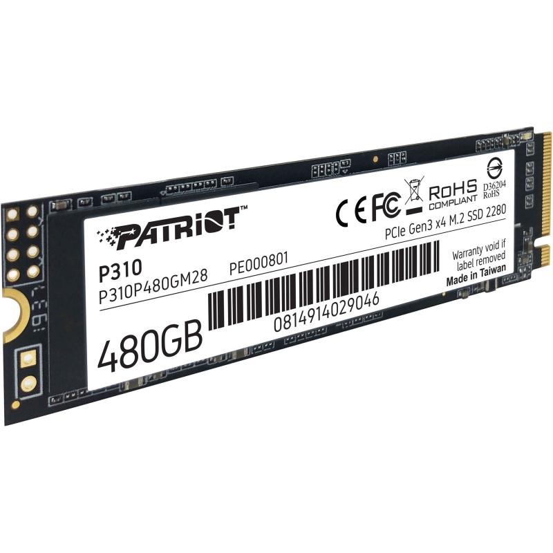 Patriot P310P480GM28 SSD 480 GB P310 VPN100 M.2 2280 Pcıe 1700/1500 MB/S SSD