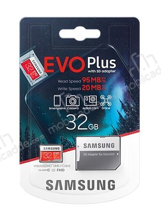 Samsung 32 GB Evo Plus Class 10 Micro SD Hafıza Kartı