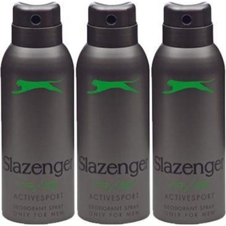 Slazenger Active Sport Yeşil Erkek Sprey Deodorant 3 x 150 ML