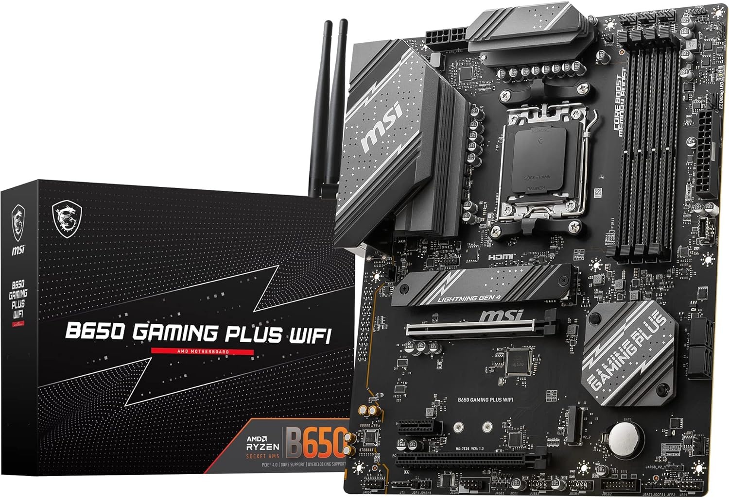 MSI B650 Gaming Plus WIFI AMD B650 7200 MHz (OC) DDR5 Soket AM5 ATX Anakart