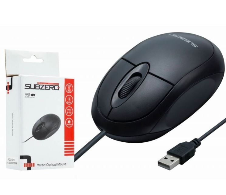 Subzero Standart Kablolu Optik Mouse
