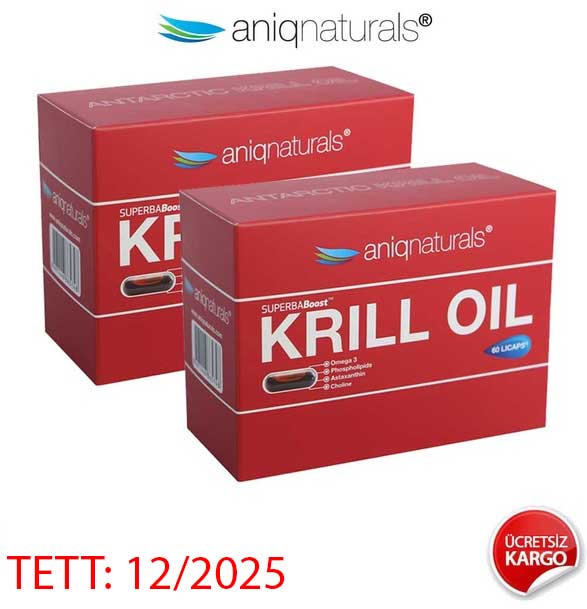 2 Kutu Aniqnaturals Superbaboost Krill Oil Yağı Omega3 Kaynaği