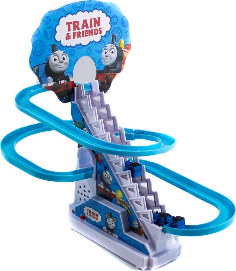 Oyuncak Thomas Tren Kaydıraklı Işıklı Sesli Dön Dolaş Merdivenli