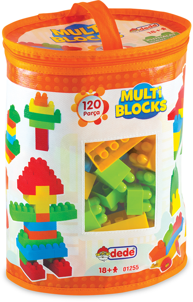 Dede Oyuncak Multi Blocks 120 Parça Eğitici Bloklar  Seti