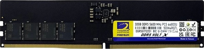 32 Gb Ddr5 5600mhz Cl46 Twınmos Dt Tmd532gb5600u46wo
