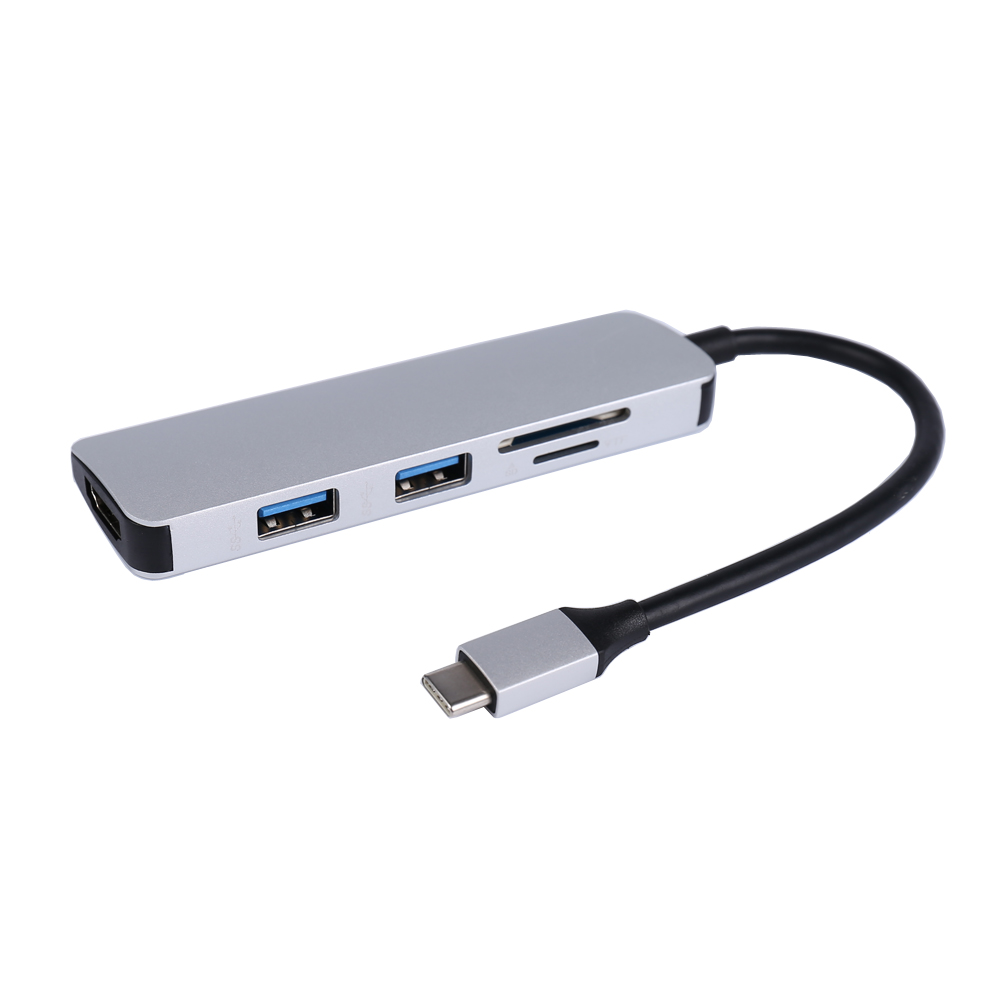 Smartgift 5 Port USB Hub Type-C bilgisayar girişli HDMI Çoklayıcı Adaptör