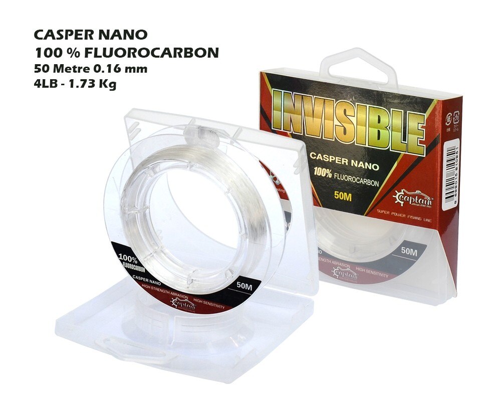 Captain Casper Nano %100 Fluoro Carbon Misina 50Mt (550892004)-0.16 Mm
