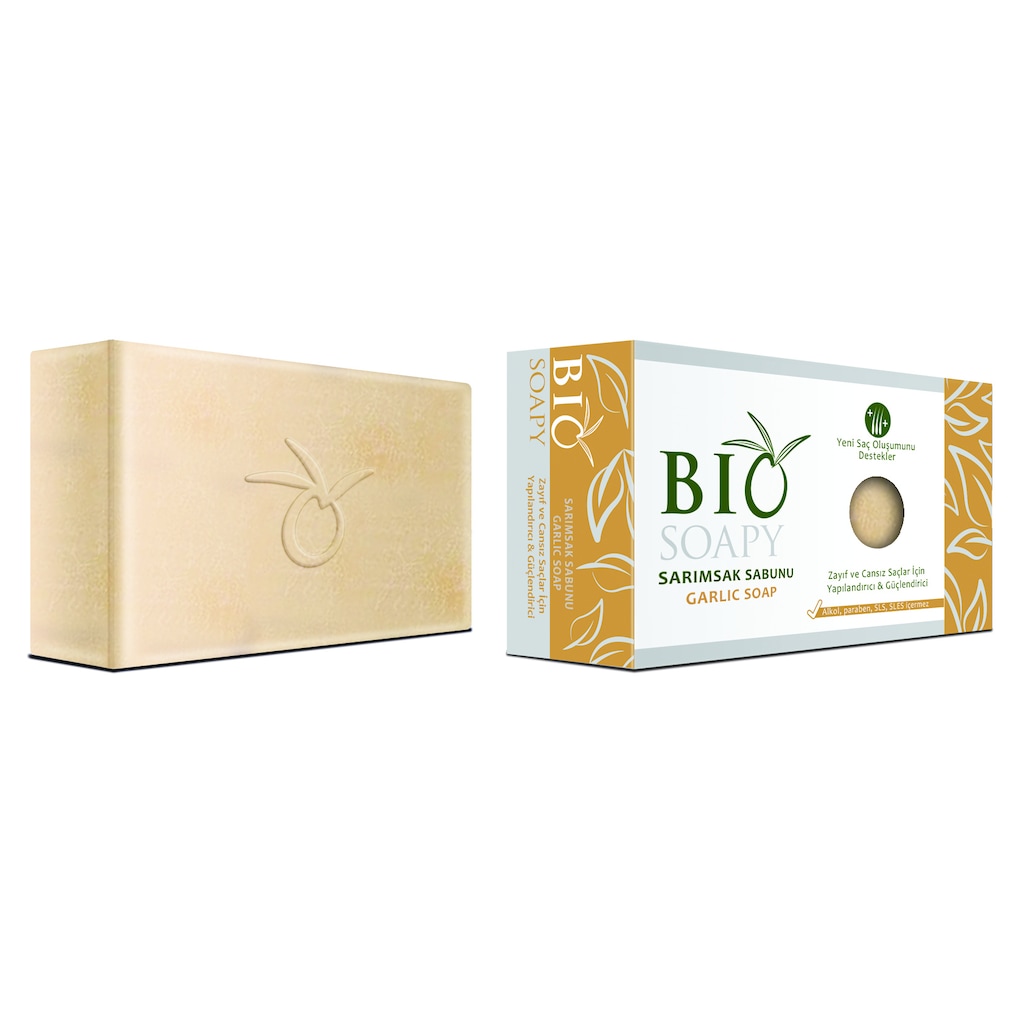 Biosoapy Doğal Saç Dökülmesine Karşı Etkili Sarımsak Sabunu 3 x 100 G