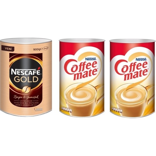Nescafe Gold 900 G + Coffee Mate Kahve Kreması 2 x 2 KG