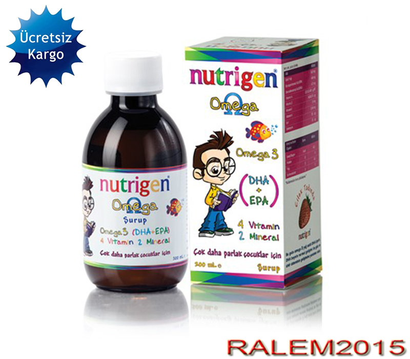 Nutrigen Omega 3 Çilekli Balık Yağı Şurup 200 ML