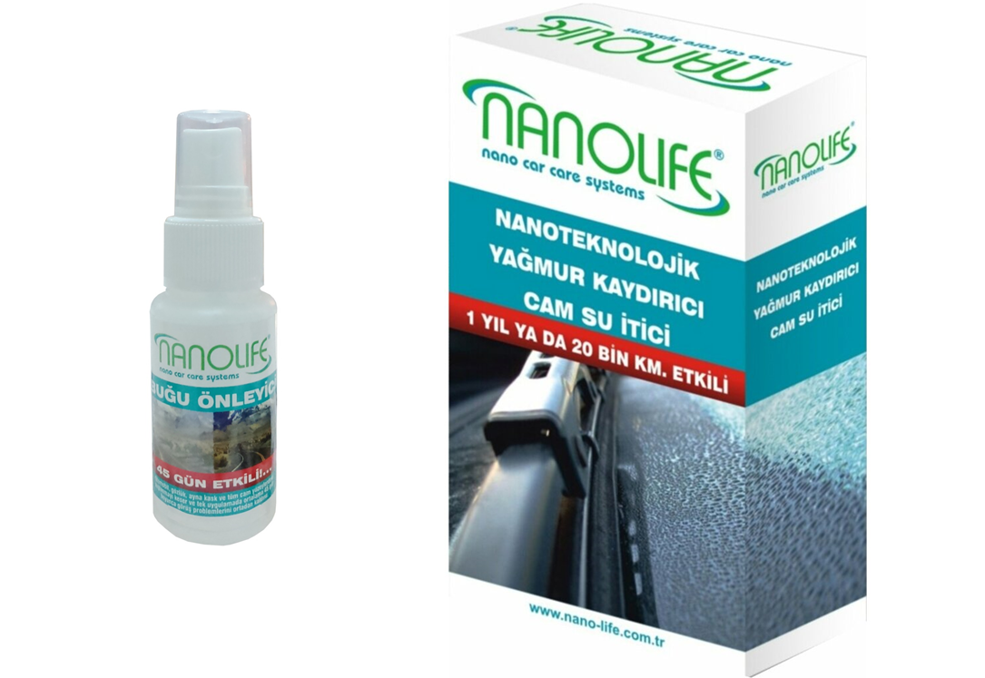Nanolife Yağmur Kaydırıcı & Buğu Önleyici Set