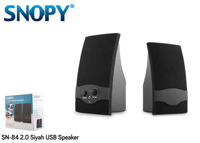 Snopy  Sn-84 2.0 Siyah  Usb Speaker