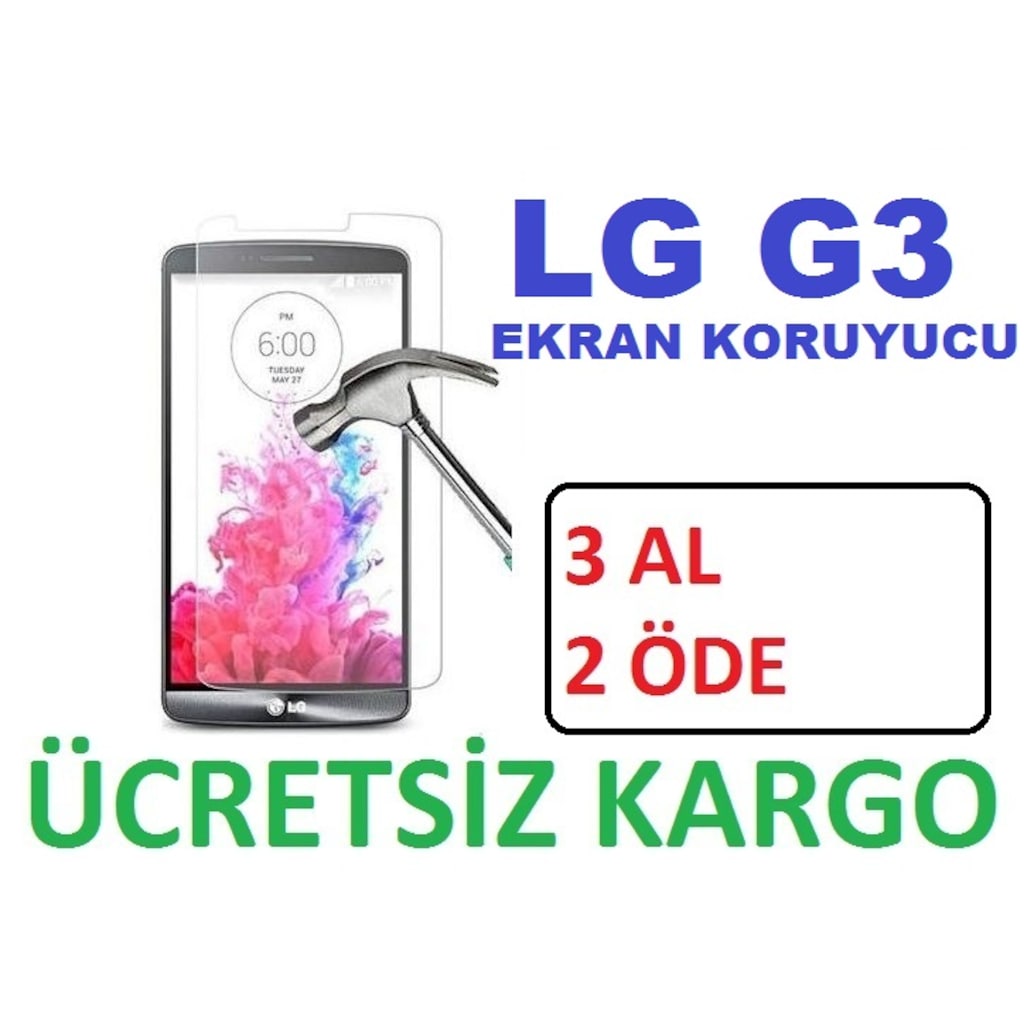 Lg G3 Temperli Kırılmaz Cam Ekran Koruycu